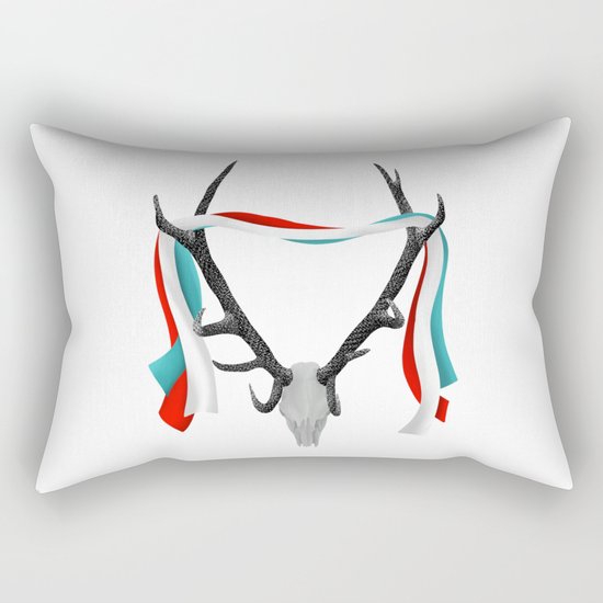 Stag Antlers Rectangular Pillow