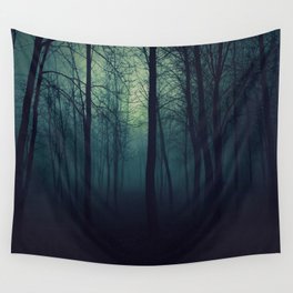 The Eerie Forest Wall Tapestry | Woods, Photo, Shade, Natural, Forest, Fog, Dark, Trees, Forests, Scary 