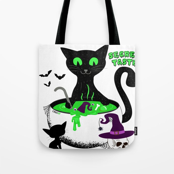 The Black Cat and His Secret Tote Bag