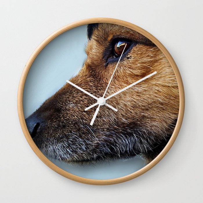 Dog's Profile Wall Clock