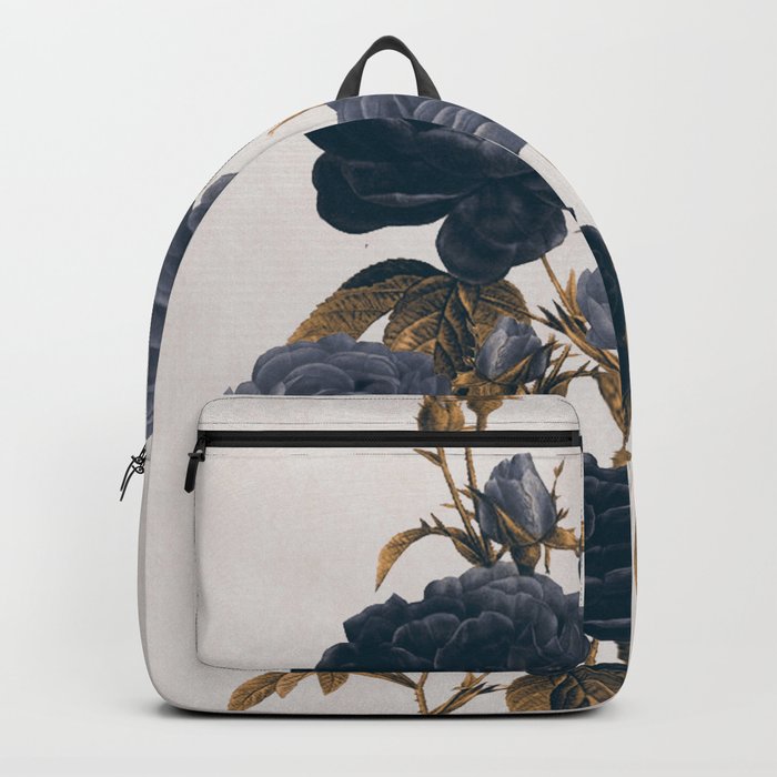 blue flower backpack