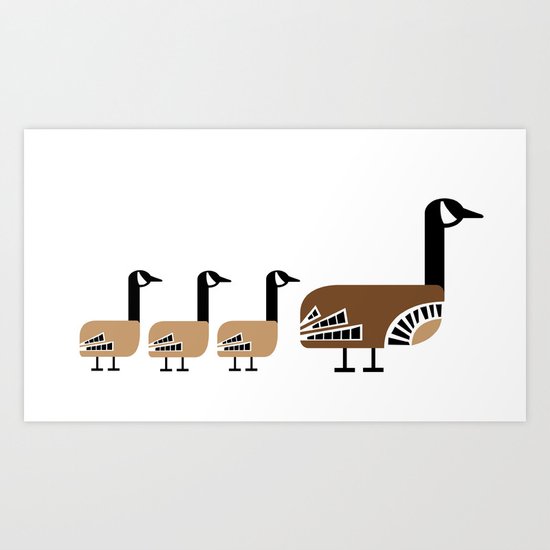 Holly Goose Art Print