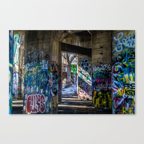 Graffiti Playground Canvas Print