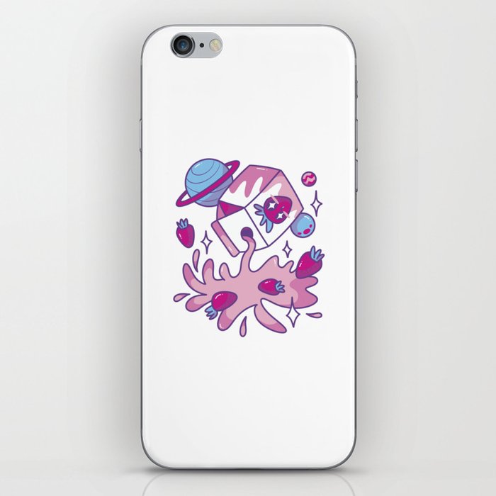 Space Strawberry Milk iPhone Skin