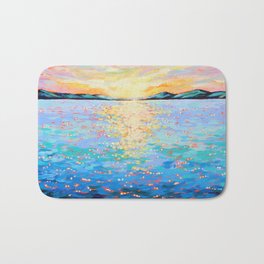 Sparkling Dawn Ocean Sunrise Bath Mat