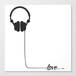 For the love of music 2.0 Canvas Print