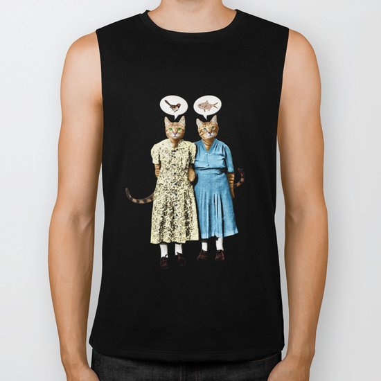 Two Cool Kitties: What's for Lunch? Biker Tank