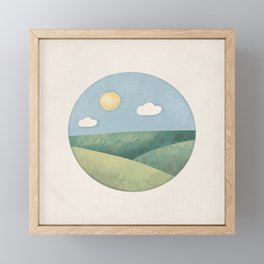 Sunny day. Framed Mini Art Print