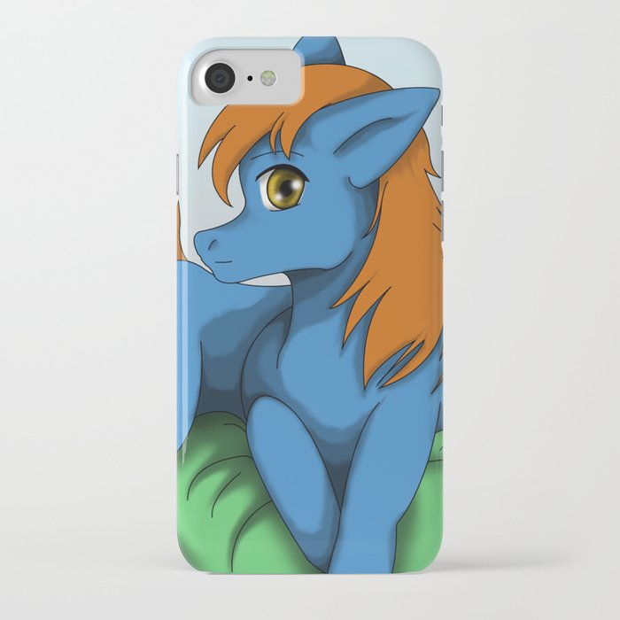 Blue Pony iPhone Case