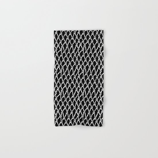 Net Black Hand & Bath Towel