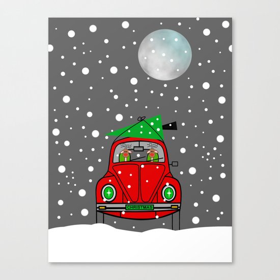 Santa Lane Canvas Print
