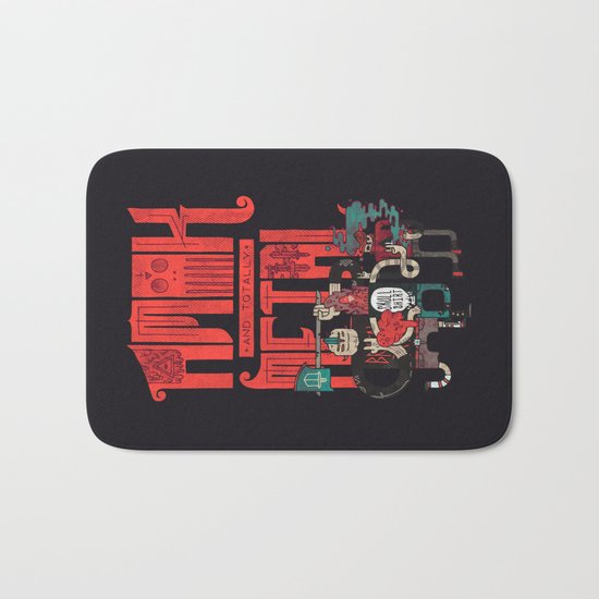 Amok And Totally Metal Bath Mat
