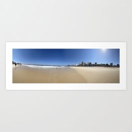 Panoramic view of Ipanema beach #02 Art Print