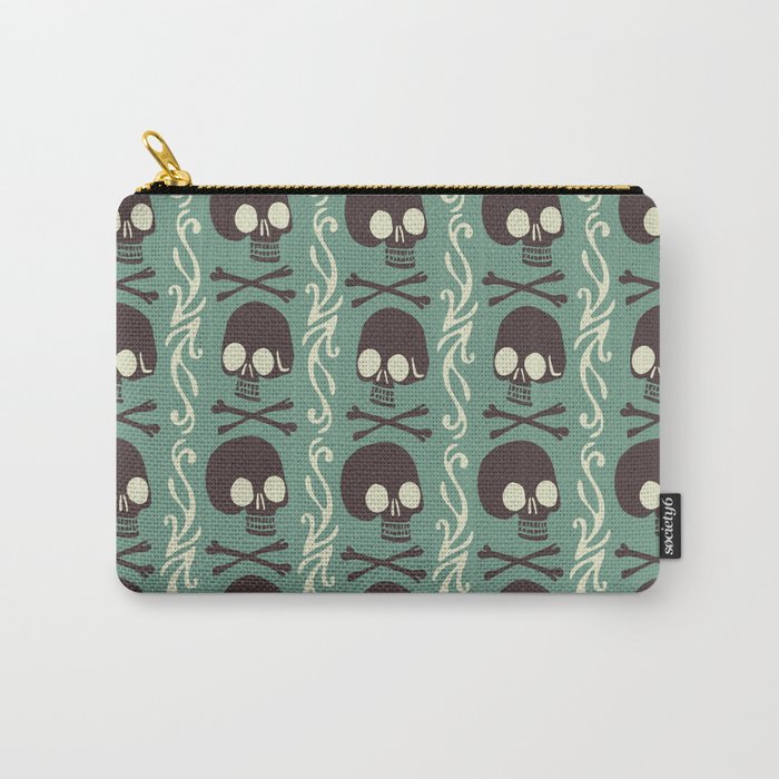 Wide Eye Skulls Carry-All Pouch