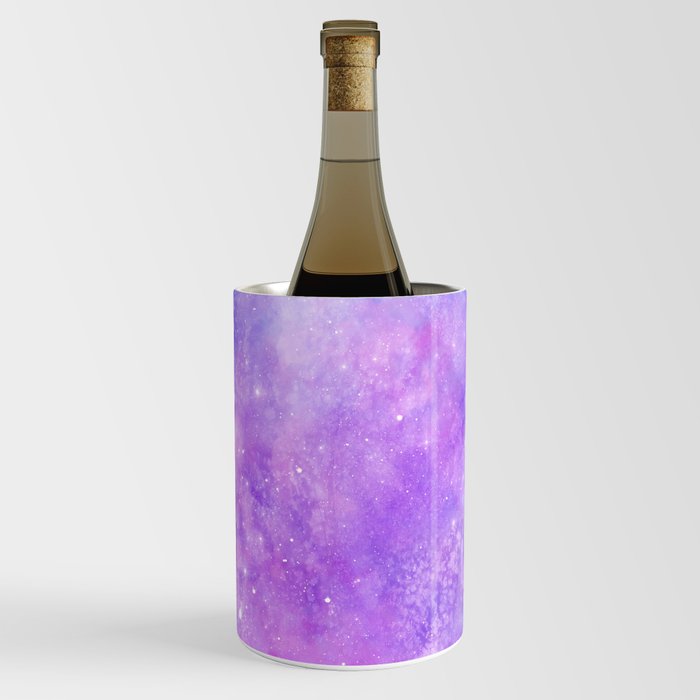 Purple Pink Nebula Painting Wine Chiller