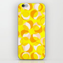 Modern Abstract Summer Reflection Yellow  iPhone Skin