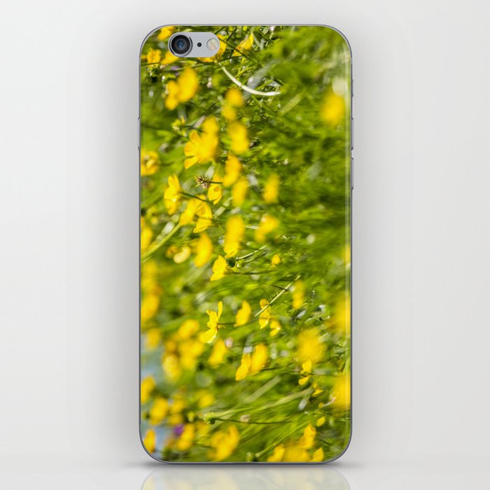 Buttercups in motion iPhone Skin