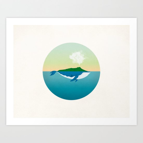 Hawaii Whale Art Print