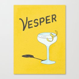 Vesper Martini with a Twist Canvas Print