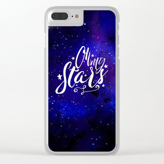 Oh My Stars Clear iPhone Case