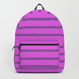Purple Pink Stained Glass Stripes Modern Collection Backpack