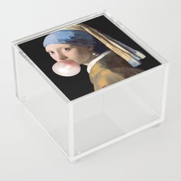 Bubblegum Girl! With a Pearl Earring! Acrylic Box