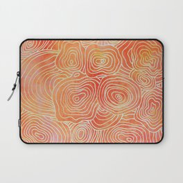 Grapefruit and Tangerine bubble pattern Laptop Sleeve