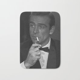 sean connery james bond3360956.jpg Bath Mat | Black And White, Oil, Cartoon, Illustration, Hatching, Abstract, Vector, Typography, Figurative, Pattern 
