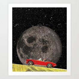 To the Moon Art Print