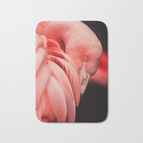 Shy Flamingo Bath Mat