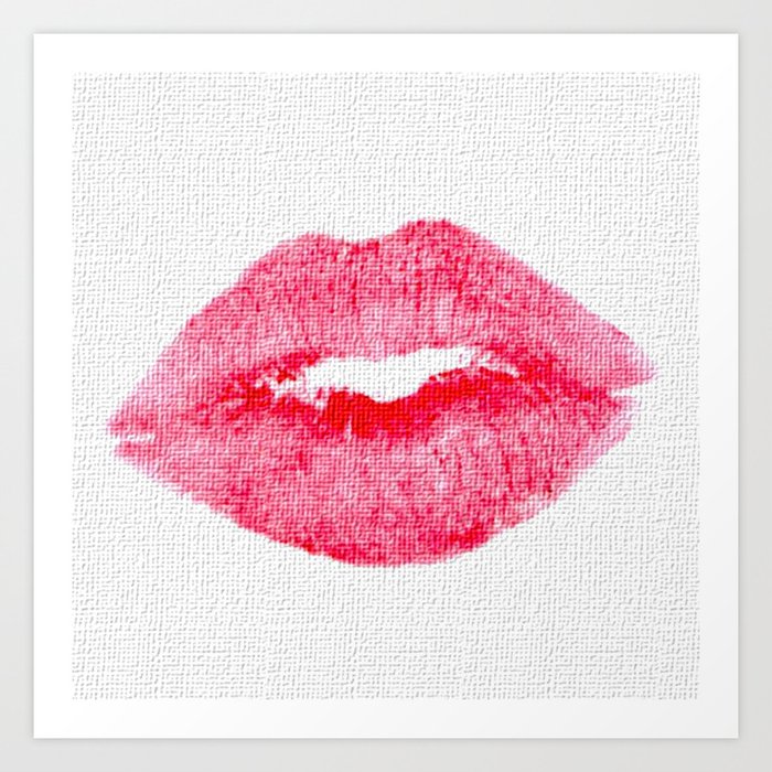 I Love My Lips Art Print