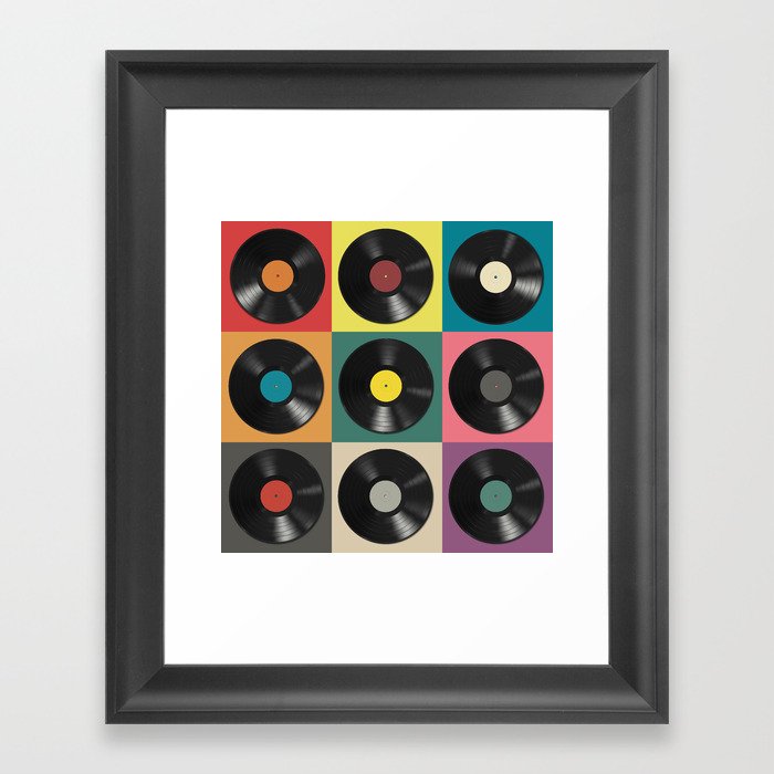 Vinyl Record Framed Art Print