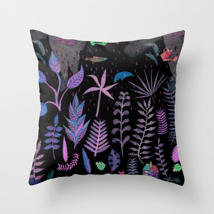 Song of the Night Throw Pillow