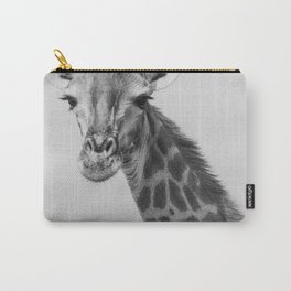 Giraffe, Black and White, Animal Carry-All Pouch