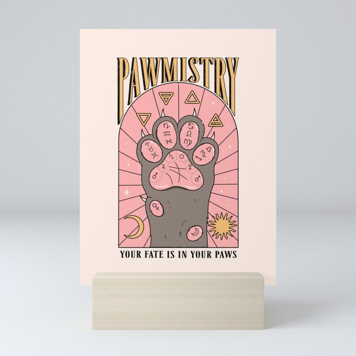 Pawmistry Mini Art Print