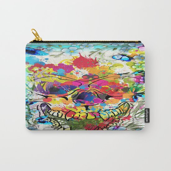 Skull Botonical Carry-All Pouch