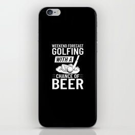 Golf Ball Golfing Player Golfer Training Beginner iPhone Skin