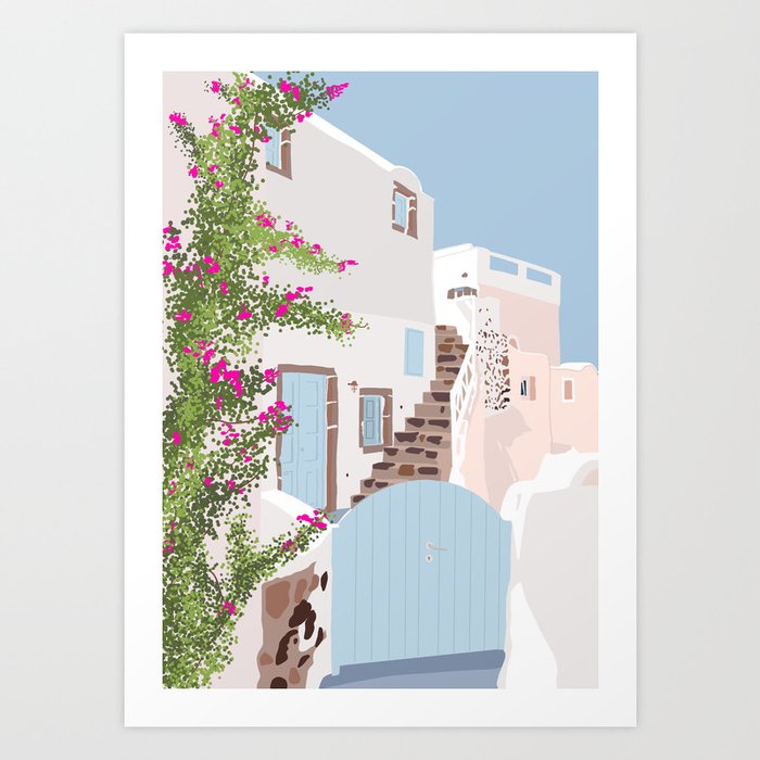 Holiday In Greece Art Print