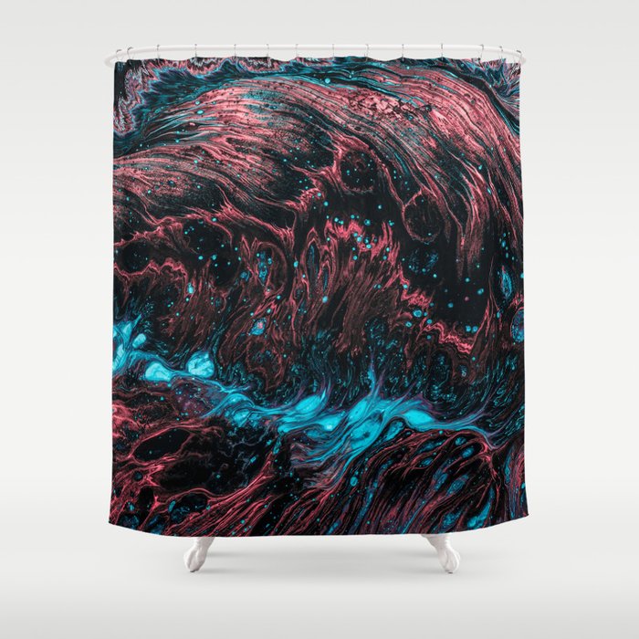 Waves & colors Shower Curtain
