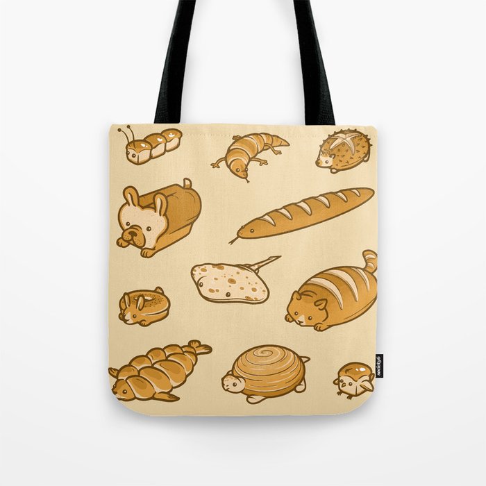Live, Laugh, Loaf Pattern Tote Bag