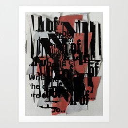 THER3 @RE N0 WØRDS 097 Art Print