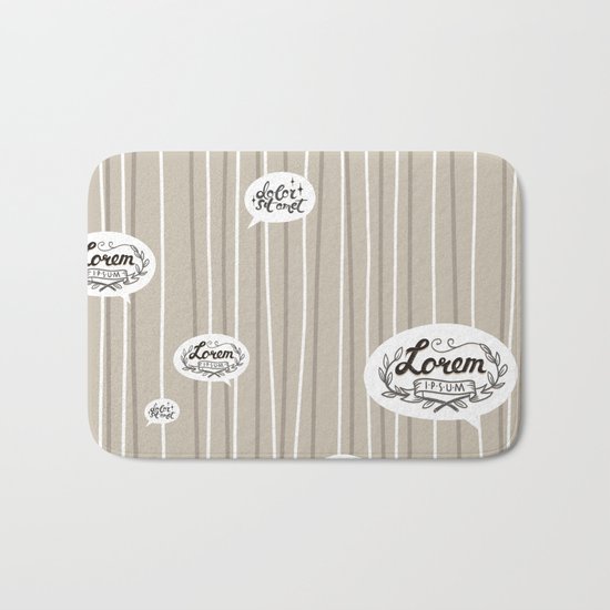 Designer SmallTalk Bath Mat