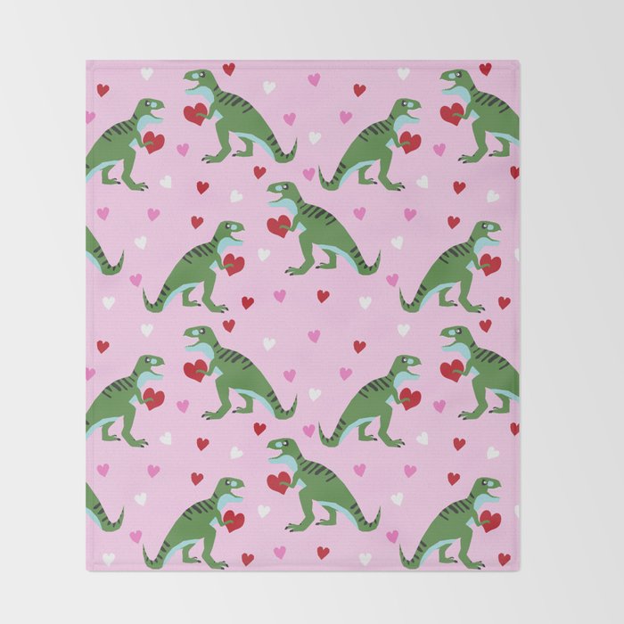 pink dinosaur blanket