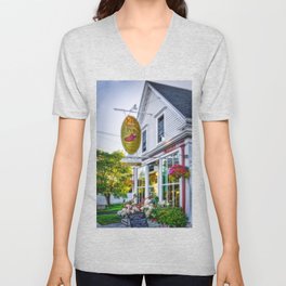 Red Shoe Pub, Cape Breton, Nova Scotia V Neck T Shirt