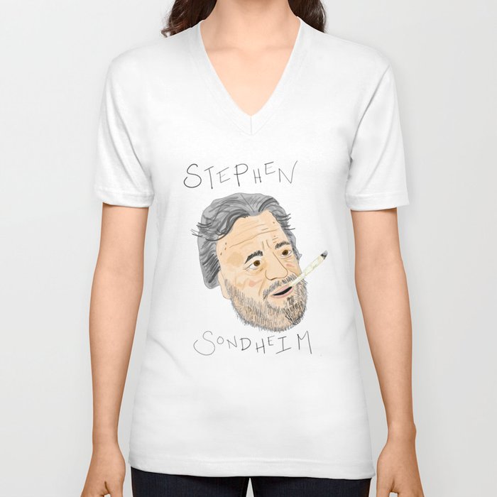 Stephen Sondheim Joint V Neck T Shirt