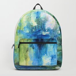 Contemporary Abstract Painting Spring Rain Backpack