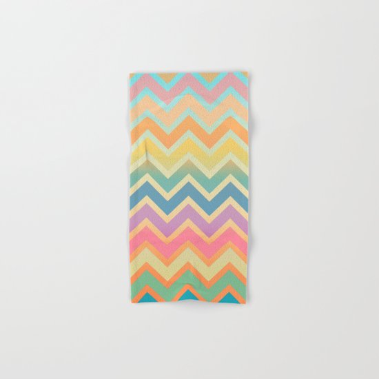 Summer-color Chevron Hand & Bath Towel