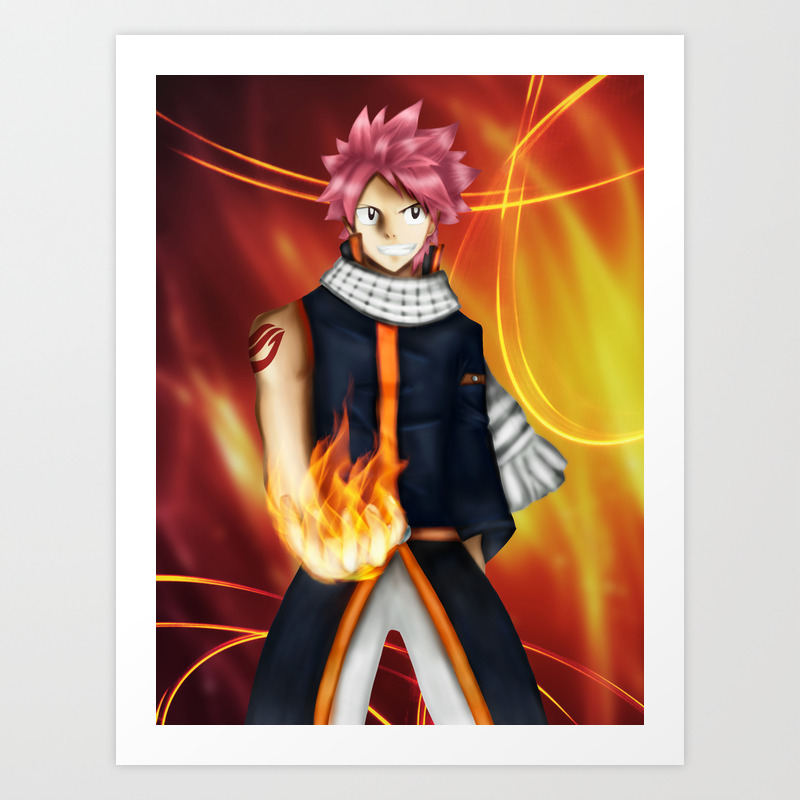 Natsu Fairy Tail Art Print By Maria Archilla Society6