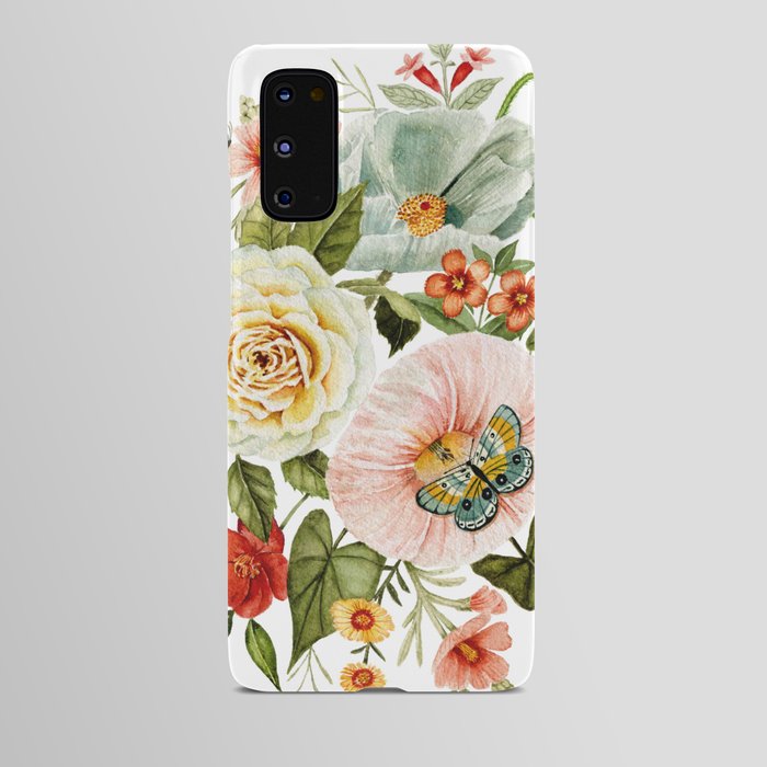 Wildflowers and Butterflies Bouquet  Android Case