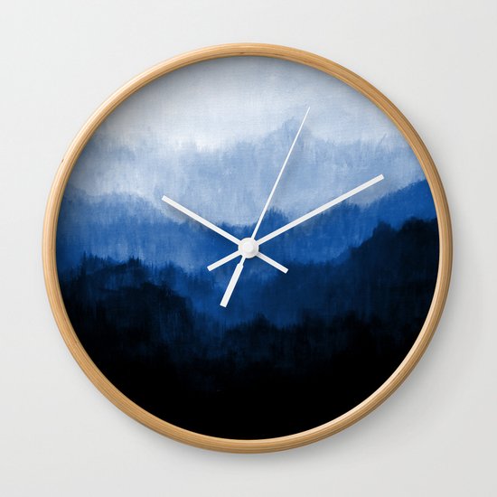 Mists - Blue Wall Clock